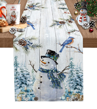 Χριστουγεννιάτικο Χειμωνιάτικο Μπλε Χιονάνθρωπος Διακόσμηση Τραπεζιού Διακόσμηση Τραπεζιού Διακόσμηση Τραπεζιού Διακόσμηση Τραπεζιού