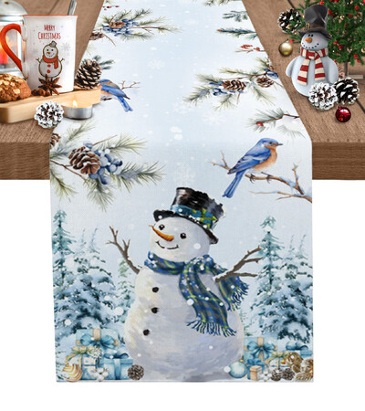 Χριστουγεννιάτικο Χειμωνιάτικο Μπλε Χιονάνθρωπος Διακόσμηση Τραπεζιού Διακόσμηση Τραπεζιού Διακόσμηση Τραπεζιού Διακόσμηση Τραπεζιού