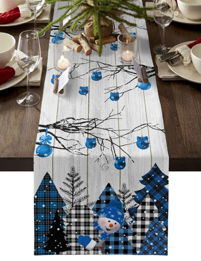 Χριστουγεννιάτικο Χειμωνιάτικο Μπλε Χιονάνθρωπος Διακόσμηση Τραπεζιού Διακόσμηση Τραπεζιού Διακόσμηση Τραπεζιού Διακόσμηση Τραπεζιού