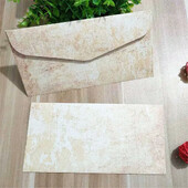 10PC set starinskih koverti Antikni pribor Elegantne omotnice od kraft papira za pozivnice za vjenčanja i zabave 220*110 cm