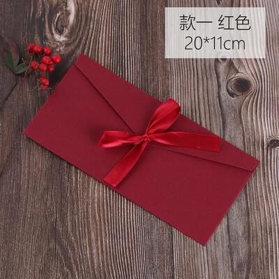 5 τμχ/σετ Vintage Western φάκελοι Χαριτωμένο κορδέλα παπιγιόν χάρτινος φάκελος για γράμματα Χριστουγεννιάτικο προσκλητήριο γάμου