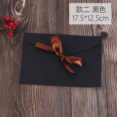 5 τμχ/σετ Vintage Western φάκελοι Χαριτωμένο κορδέλα παπιγιόν χάρτινος φάκελος για γράμματα Χριστουγεννιάτικο προσκλητήριο γάμου