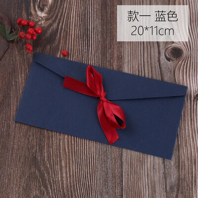 5 τμχ/σετ Vintage Western φάκελοι Χαριτωμένο κορδέλα παπιγιόν χάρτινος φάκελος για γράμματα Χριστουγεννιάτικο προσκλητήριο γάμου