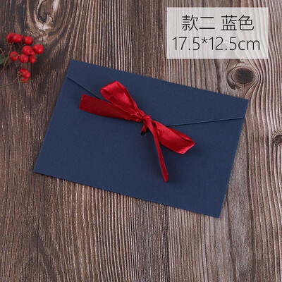 5 τμχ/σετ Vintage Western φάκελοι Χαριτωμένο κορδέλα παπιγιόν χάρτινος φάκελος για γράμματα Χριστουγεννιάτικο προσκλητήριο γάμου