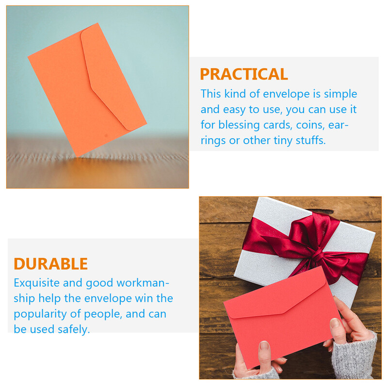 50 vnt. Spalvoti maži vokeliai Laiškų reikmenys Kraftpopierius rašymo reikmenims Kartonas
