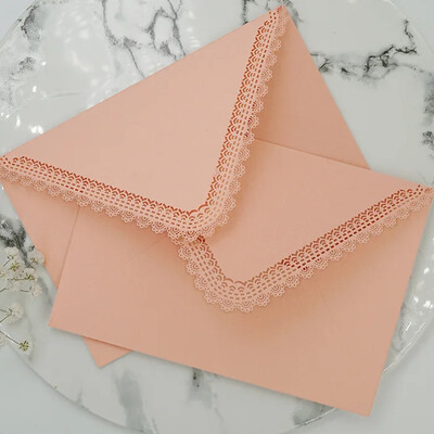 5 kom/set Kawaii čipkaste papirnate omotnice Slatke novčane omotnice Pozivnice za svadbene proslave Podlošci za slova Korice Korejski pribor