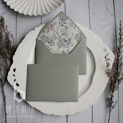 Творчески ретро пликове за подаръци Morandi Пликове с цветна подплата Плик за сватбена покана 115mmx160mm