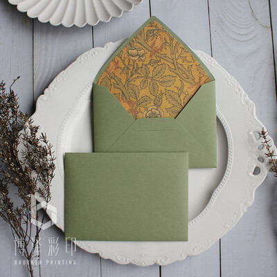 Творчески ретро пликове за подаръци Morandi Пликове с цветна подплата Плик за сватбена покана 115mmx160mm