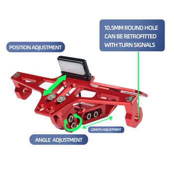 Φώτα στροφής βάσης βάσης βάσης πινακίδας κυκλοφορίας μοτοσικλέτας για Yamaha MT07 MT09 MT10 R1 Για Kawasaki Z1000 Z800 για Honda