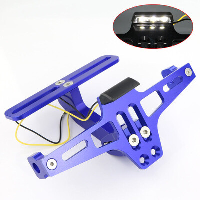 Για Yamaha XJ6 XJ6F XJ6N DIVERSION 2009-2014 Μοτοσικλέτα Ρυθμιζόμενη πίσω ουρά Τακτοποιημένη βάση στήριξης πινακίδας κυκλοφορίας Φως LED