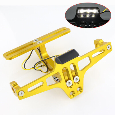 Για Yamaha XJ6 XJ6F XJ6N DIVERSION 2009-2014 Μοτοσικλέτα Ρυθμιζόμενη πίσω ουρά Τακτοποιημένη βάση στήριξης πινακίδας κυκλοφορίας Φως LED