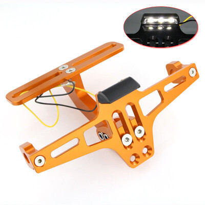 Για Yamaha XJ6 XJ6F XJ6N DIVERSION 2009-2014 Μοτοσικλέτα Ρυθμιζόμενη πίσω ουρά Τακτοποιημένη βάση στήριξης πινακίδας κυκλοφορίας Φως LED