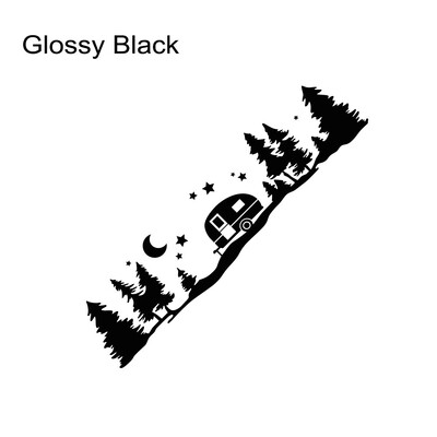 Αυτοκόλλητα γραφικών αυτοκινήτου για βουνό για τροχόσπιτο Horsebox Caravan RV Camper Van Διακοσμητικό αμάξωμα Αυτοκόλλητα βινυλίου Αξεσουάρ Auto Tuning