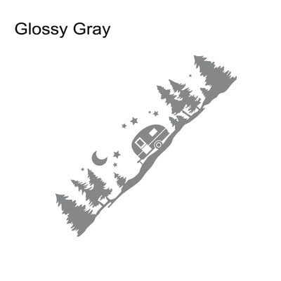 Αυτοκόλλητα γραφικών αυτοκινήτου για βουνό για τροχόσπιτο Horsebox Caravan RV Camper Van Διακοσμητικό αμάξωμα Αυτοκόλλητα βινυλίου Αξεσουάρ Auto Tuning