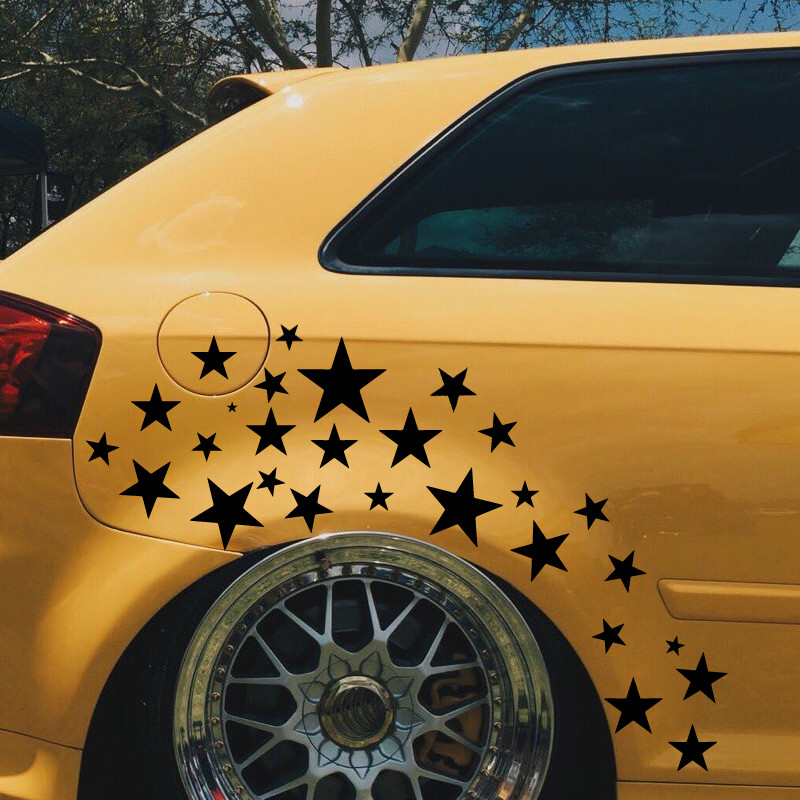 Zvijezda petokraka reflektirajuća naljepnica za automobil, kreativna vinilna naljepnica za prijenosno računalo motocikl Vodootporan i izdržljiv
