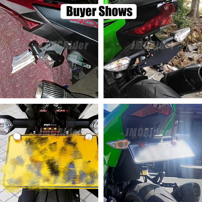 Ninja400 2022 valstybinio numerio laikiklio rėmo uodegos pašalinimo laikiklis, skirtas Kawasaki Ninja/Z 400/250 Ninja250 Z400 2018 2019 2020 2021 m.