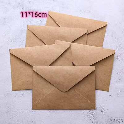 20τμχ 16x11cm Χάρτινοι Φάκελοι Προσκλητήρια Γάμου Δώρο Καρτ ποστάλ Αποθήκευση Χαρτικά Μαύρο Λευκό Krafts Χρώμα