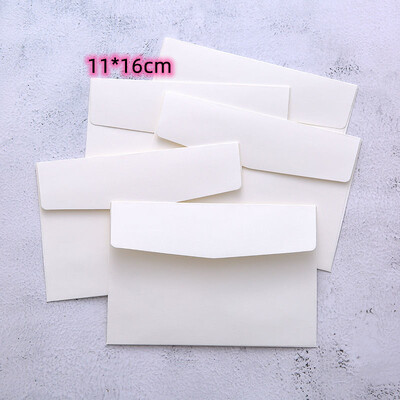 20τμχ 16x11cm Χάρτινοι Φάκελοι Προσκλητήρια Γάμου Δώρο Καρτ ποστάλ Αποθήκευση Χαρτικά Μαύρο Λευκό Krafts Χρώμα