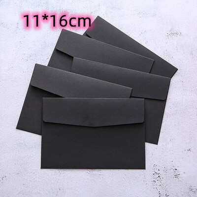 20τμχ 16x11cm Χάρτινοι Φάκελοι Προσκλητήρια Γάμου Δώρο Καρτ ποστάλ Αποθήκευση Χαρτικά Μαύρο Λευκό Krafts Χρώμα