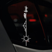 Δημιουργικό εξατομικευμένο αυτοκόλλητο αυτοκινήτου μέσα από τη διακόσμηση παραθύρου ζούγκλα Αυτοκόλλητα Truckmotorcycle, εξατομίκευση χονδρεμπόρων