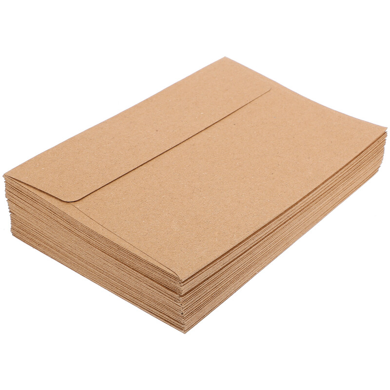 50 buc. Plic foto pentru invitații Plicuri Kraft Felicitari cu scrisori multifuncționale goale