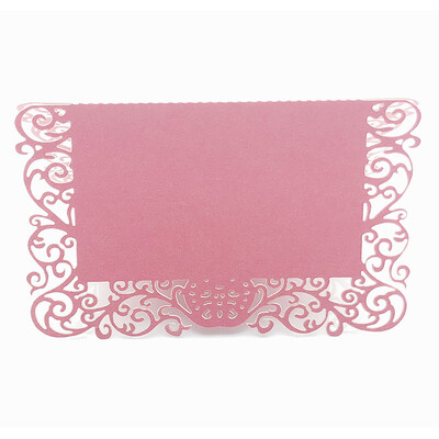 50db Gyöngyházfényű Csipke Név Helykártyák Esküvői Dekoráció Asztaldekor Asztalnév Üzenet Üdvözlőlap Rendezvényparti Kellékek