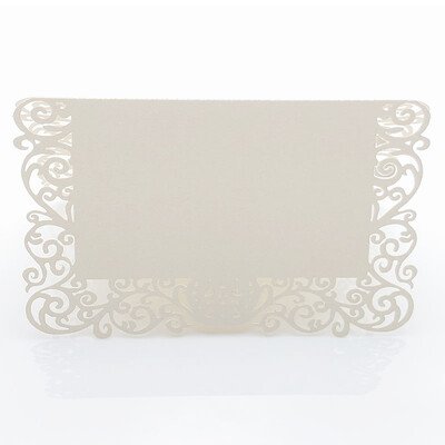 50db Gyöngyházfényű Csipke Név Helykártyák Esküvői Dekoráció Asztaldekor Asztalnév Üzenet Üdvözlőlap Rendezvényparti Kellékek