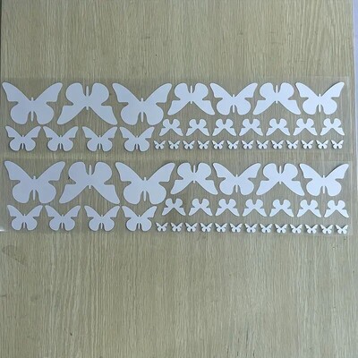 Set de 62 de bucăți drăguț și frumos autocolante laterale pentru mașină, autocolante din vinil pentru bara de protecție a mașinii pentru fete și doamne