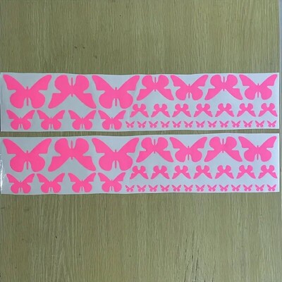 Set de 62 de bucăți drăguț și frumos autocolante laterale pentru mașină, autocolante din vinil pentru bara de protecție a mașinii pentru fete și doamne