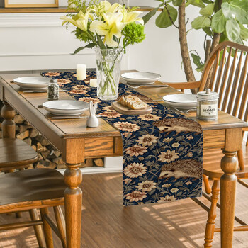 William Morris Table Runners Διακόσμηση τραπεζιού κουζίνας σε αγροικία που πλένεται Τραπέζι τραπεζαρίας Runner Διακοσμήσεις γάμου για διακοπές