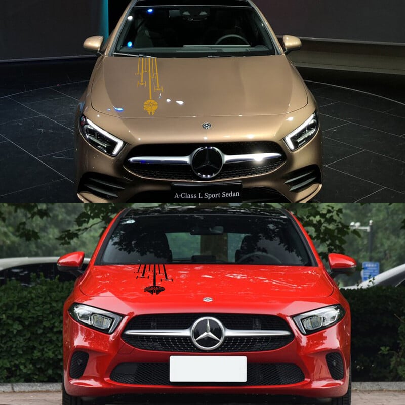 1 sada nálepiek na kryt kapoty auta, auto vinylová fólia, PVC, vtipné obtlačky, grafika, DIY styling, dekorácia, dekorácia, tuning auta, príslušenstvo