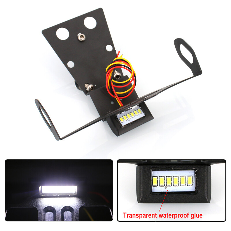 Скоба за държач за регистрационен номер на мотоциклет Рамка за опашка Подреден калник Елиминатор за Honda CB650F CBR650F 2014 2015 2016 2017 2018