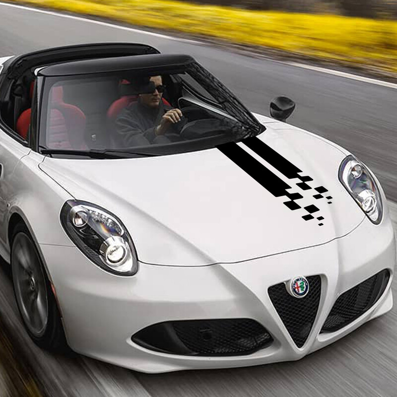 Univerzalne naljepnice poklopca haube automobila Auto utrke Sport DIY Styling Poklopac motora Vinilne folije Naljepnice Dodaci za ugađanje Prikladni za sve modele