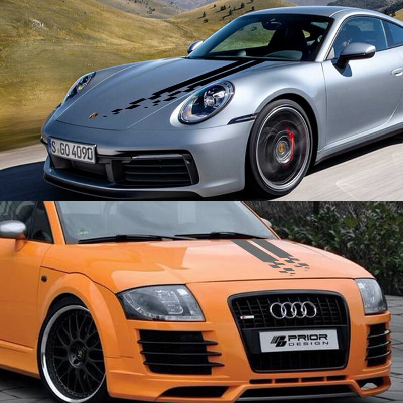 Univerzalne naljepnice poklopca haube automobila Auto utrke Sport DIY Styling Poklopac motora Vinilne folije Naljepnice Dodaci za ugađanje Prikladni za sve modele