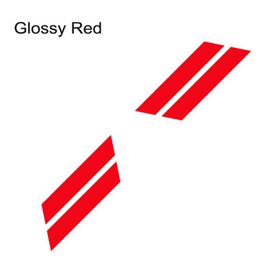 Automobilio dvigubo strypo gaubto sparno maišos žymėjimo pusė, skirta Ford Mustang GT500 GT350 GT auto grafikos juostoms sportinio vinilo dekoro lipdukų rinkinys