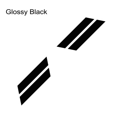 Automobilio dvigubo strypo gaubto sparno maišos žymėjimo pusė, skirta Ford Mustang GT500 GT350 GT auto grafikos juostoms sportinio vinilo dekoro lipdukų rinkinys