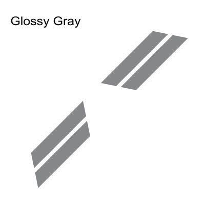 Automobilio dvigubo strypo gaubto sparno maišos žymėjimo pusė, skirta Ford Mustang GT500 GT350 GT auto grafikos juostoms sportinio vinilo dekoro lipdukų rinkinys