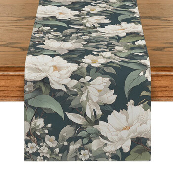 Εποχιακό Επιτραπέζιο Runner με Βοτανικά Floral Patterns - Ιδανικό για Άνοιξη και Καλοκαίρι - Διακοσμήσεις για πάρτι εσωτερικού/εξωτερικού σπιτιού