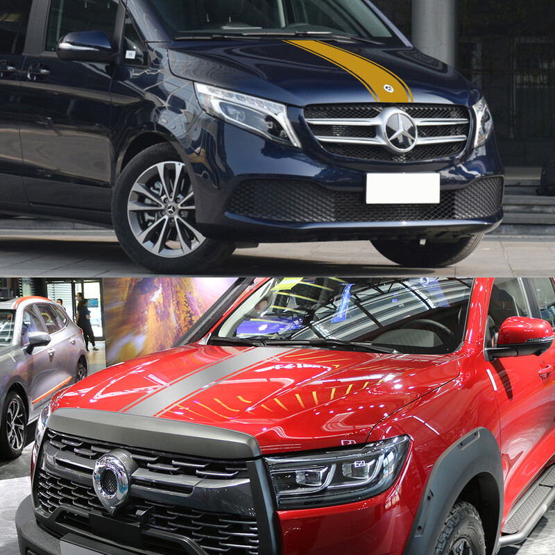 Različite veličine Univerzalne bočne naljepnice poklopca haube automobila za modnu grafiku Dodaci za automatsko ugađanje Naljepnice s vinilnim filmom