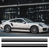 2 vnt Universalus automobilio šoninio kėbulo juosmens linijos lipdukas Automobilių priedai, skirti Suzuki Volvo Tesla Skoda VW Volkswagen Smart Seat Subaru