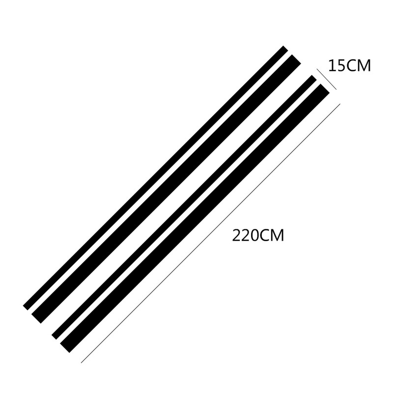 2 vnt Universalus automobilio šoninio kėbulo juosmens linijos lipdukas Automobilių priedai, skirti Suzuki Volvo Tesla Skoda VW Volkswagen Smart Seat Subaru