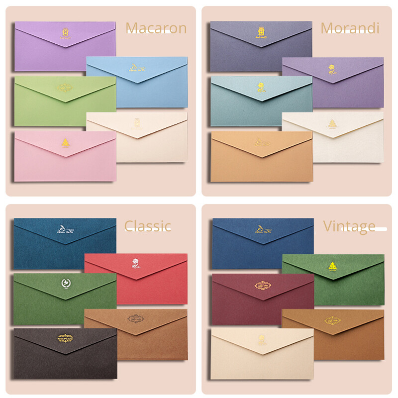 5db Vintage ajándékpapír boríték író levélpapír pecsétmatricákkal képeslap üdvözlőlap esküvői meghívóhoz