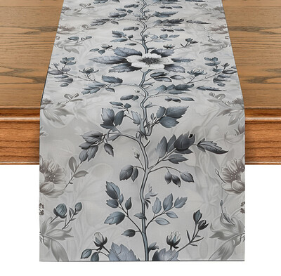 Rašalas Gėlių augalų stalo bėgikai Virtuvės stalo dekoras Sodybos namas Plaunamas valgomojo stalo bėgikas Šventinių vakarėlių vestuvių papuošalai