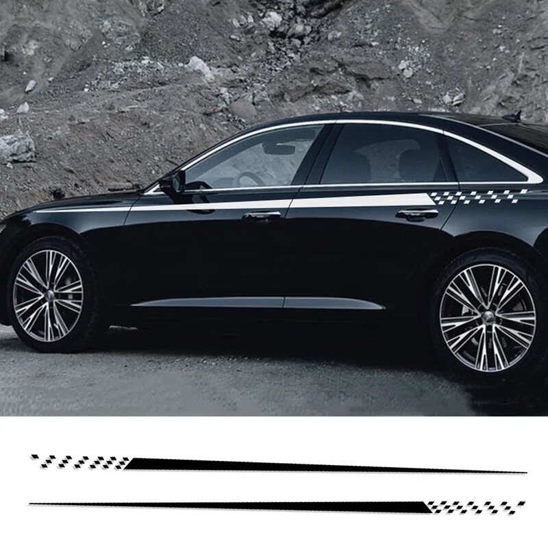 2 buc. Autocolant de vinil decorativ pentru linia taliei universale pentru mașină, accesorii auto pentru Suzuki Volvo Tesla Skoda VW Volkswagen Seat Subaru Toyota