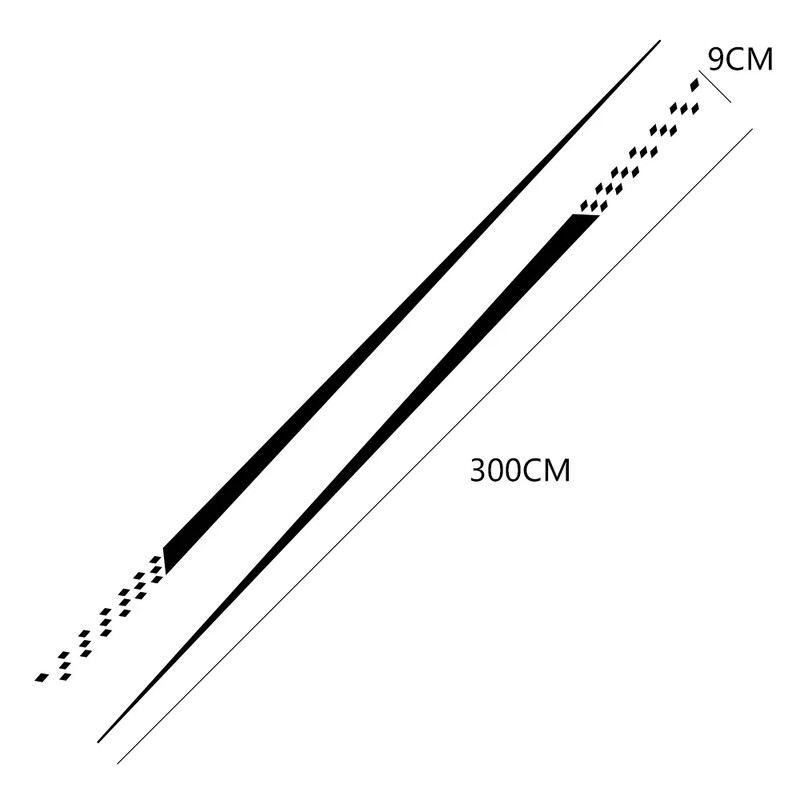 2 buc. Autocolant de vinil decorativ pentru linia taliei universale pentru mașină, accesorii auto pentru Suzuki Volvo Tesla Skoda VW Volkswagen Seat Subaru Toyota