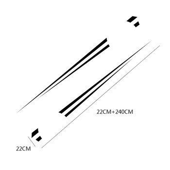 Универсален стикер за декорация на каросерия с дълги ленти Автоаксесоари за Suzuki Volvo Tesla Skoda VW Volkswagen Seat Subaru Toyota