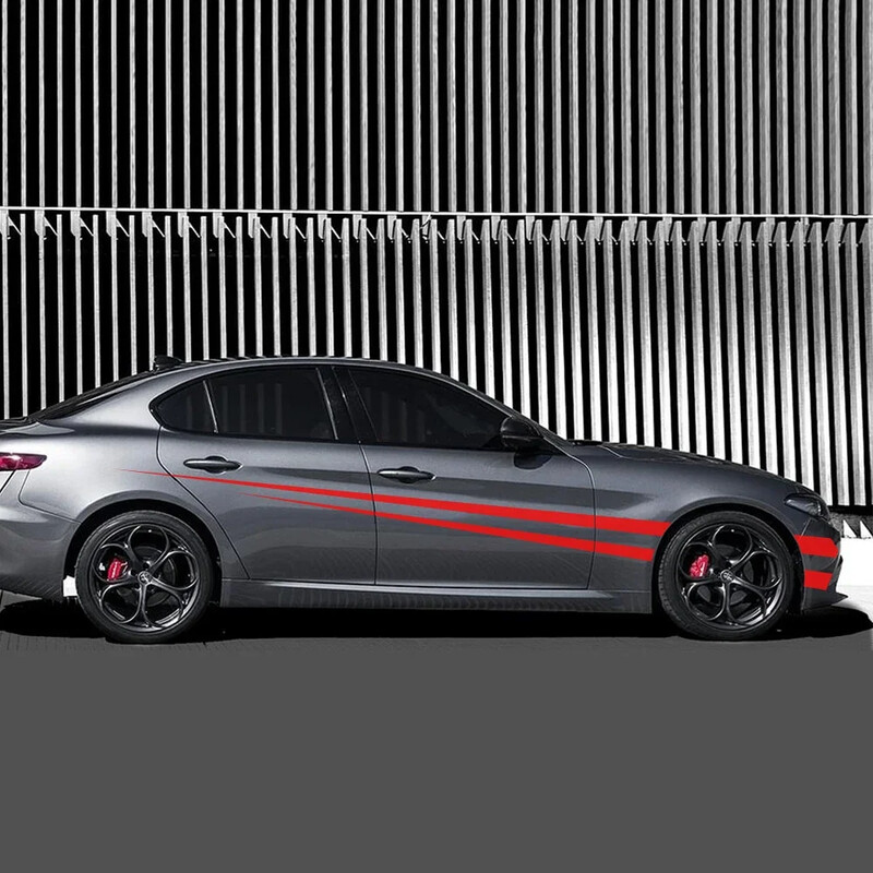 Univerzális karosszéria hosszú csíkos dekormatrica autótartozékok Suzuki Volvo Tesla Skoda VW Volkswagen Seat Subaru Toyota-hoz