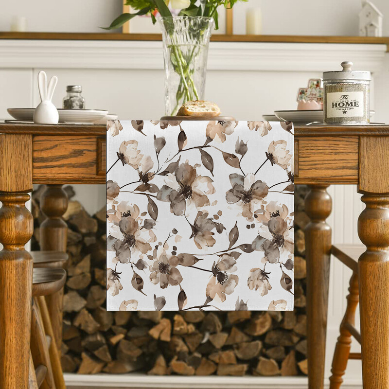 Tinta és virág Asztalfutó Konyha Étkező Dekoráció Asztalfutók Ünnepi dekorációk Szobadekoráció