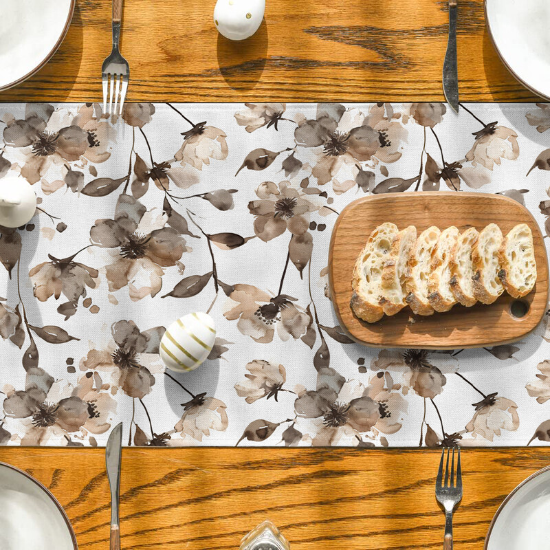 Tinta és virág Asztalfutó Konyha Étkező Dekoráció Asztalfutók Ünnepi dekorációk Szobadekoráció