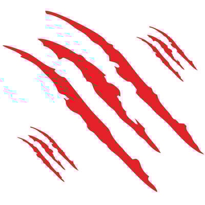 Autóstílus Ghost Claw Karccsíkos Jelek Fényszórómatrica Vinil Matrica Auto Body Dekor Matricák PVC Faragás Vinil Matrica